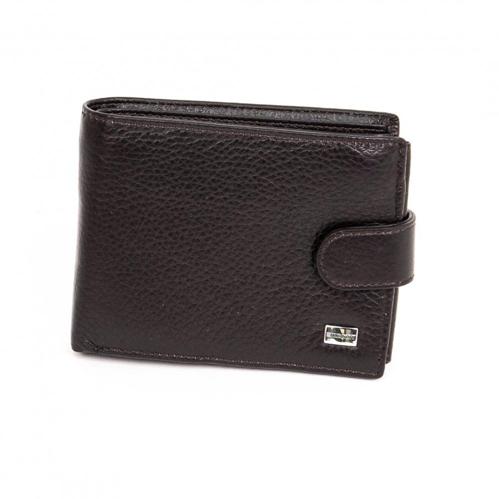 Мъжки портфейл ENZO NORI модел FONS естествена кожа кафяв